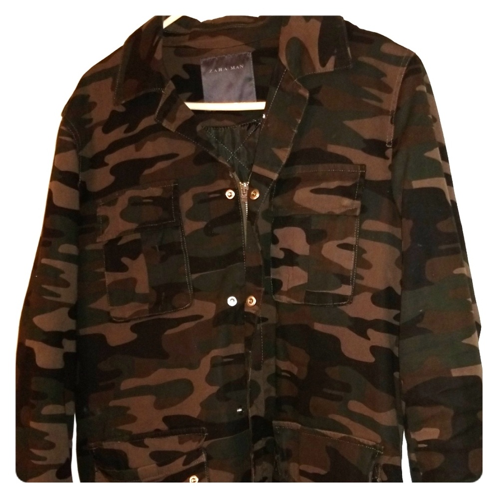 Zara Man Army-style Jacket size Large